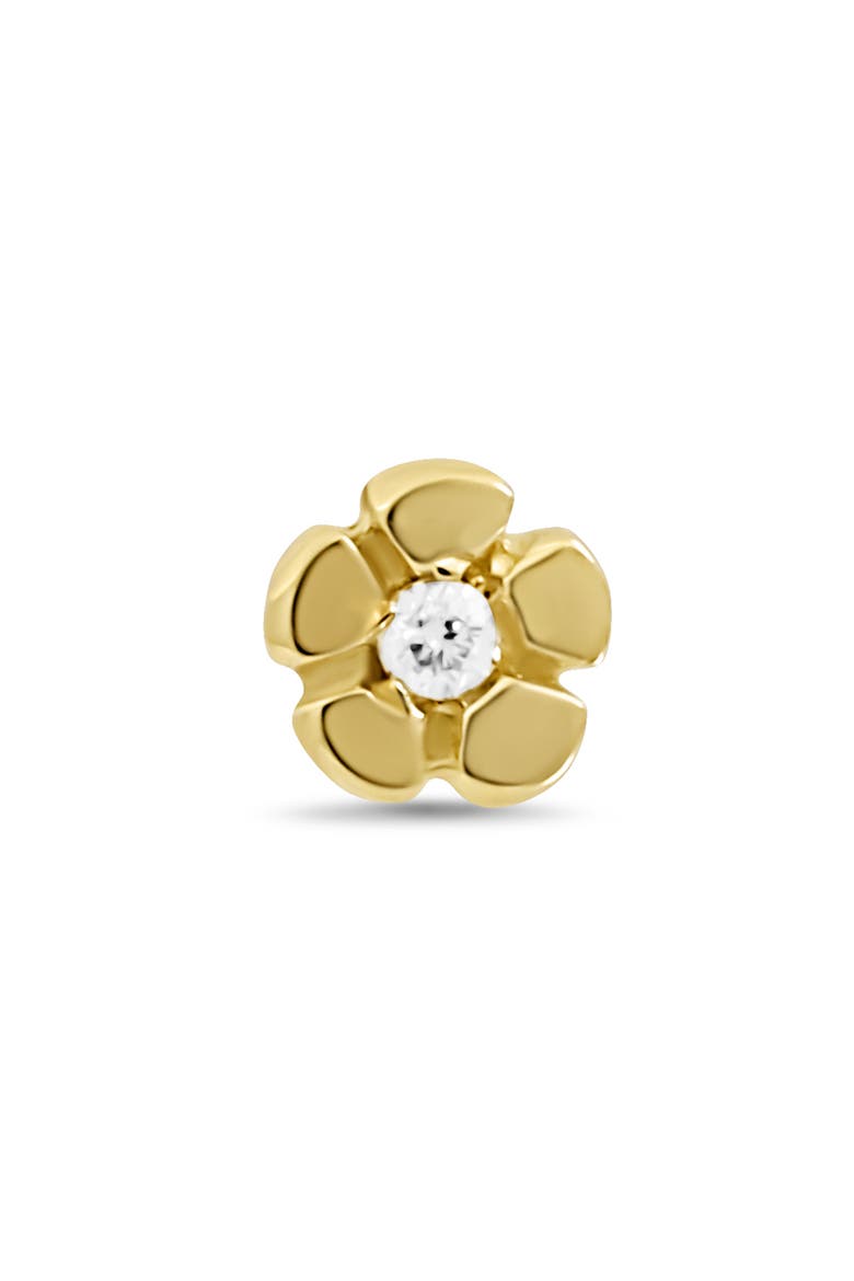 18K Yellow Gold Diamond Flower Stud Earrings, Alternate, color, 18K YELLOW GOLD
