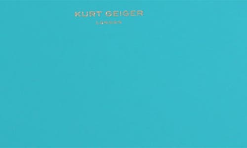 Kurt Geiger London Chelsea Leather Shopper Bag In Turquoise/aqua