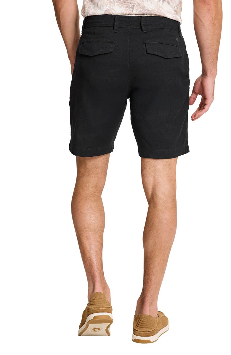 Tommy Bahama Beach Coast Linen Blend Shorts, Alternate, color, Black