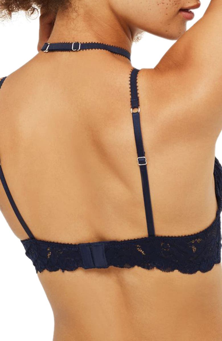 Topshop Liberty Underwire Halter Neck Bra, Main, color,