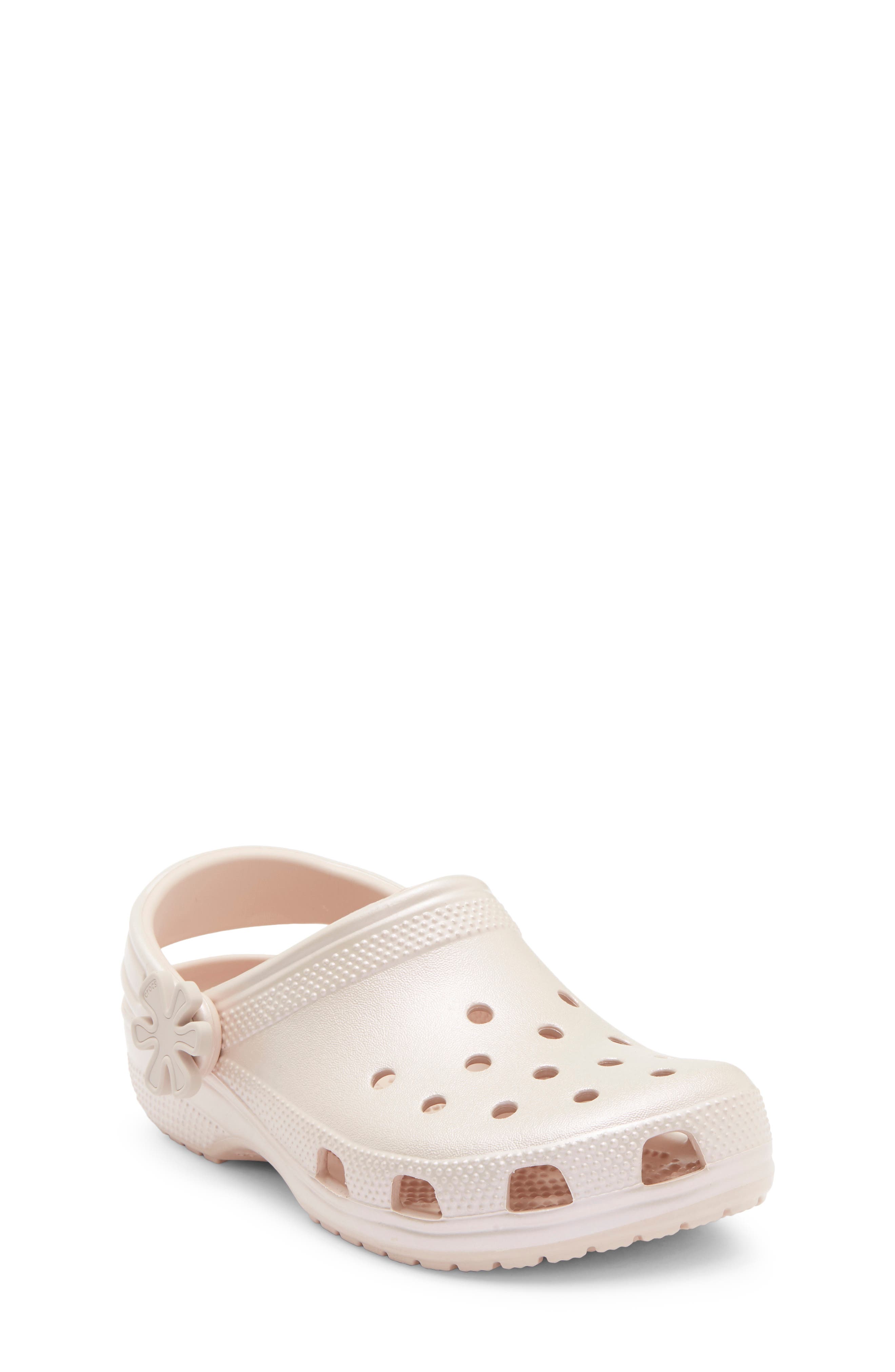 CROCS Kids' Classic Pearl Shine Clog