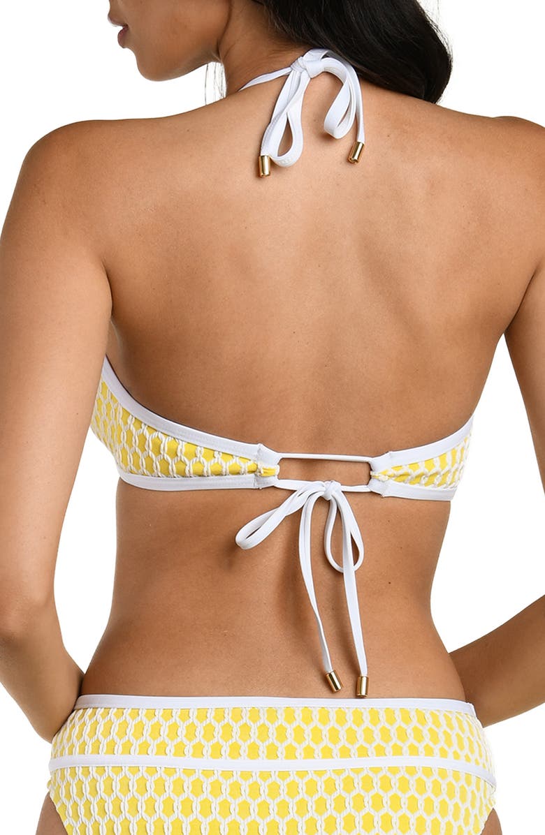La Blanca Prep Banded Halter Bikini Top, Alternate, color, Soleil