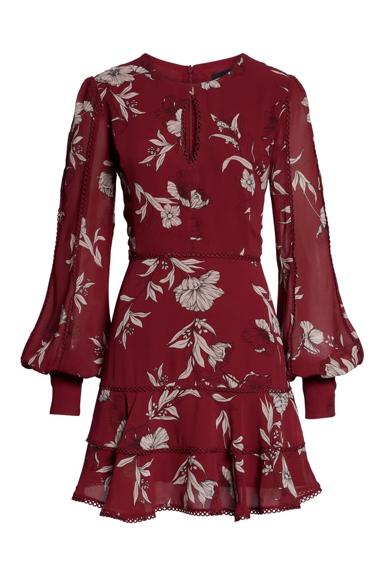 Tammy Floral Dress, Alternate, color, BOYSENBERRY FLORAL