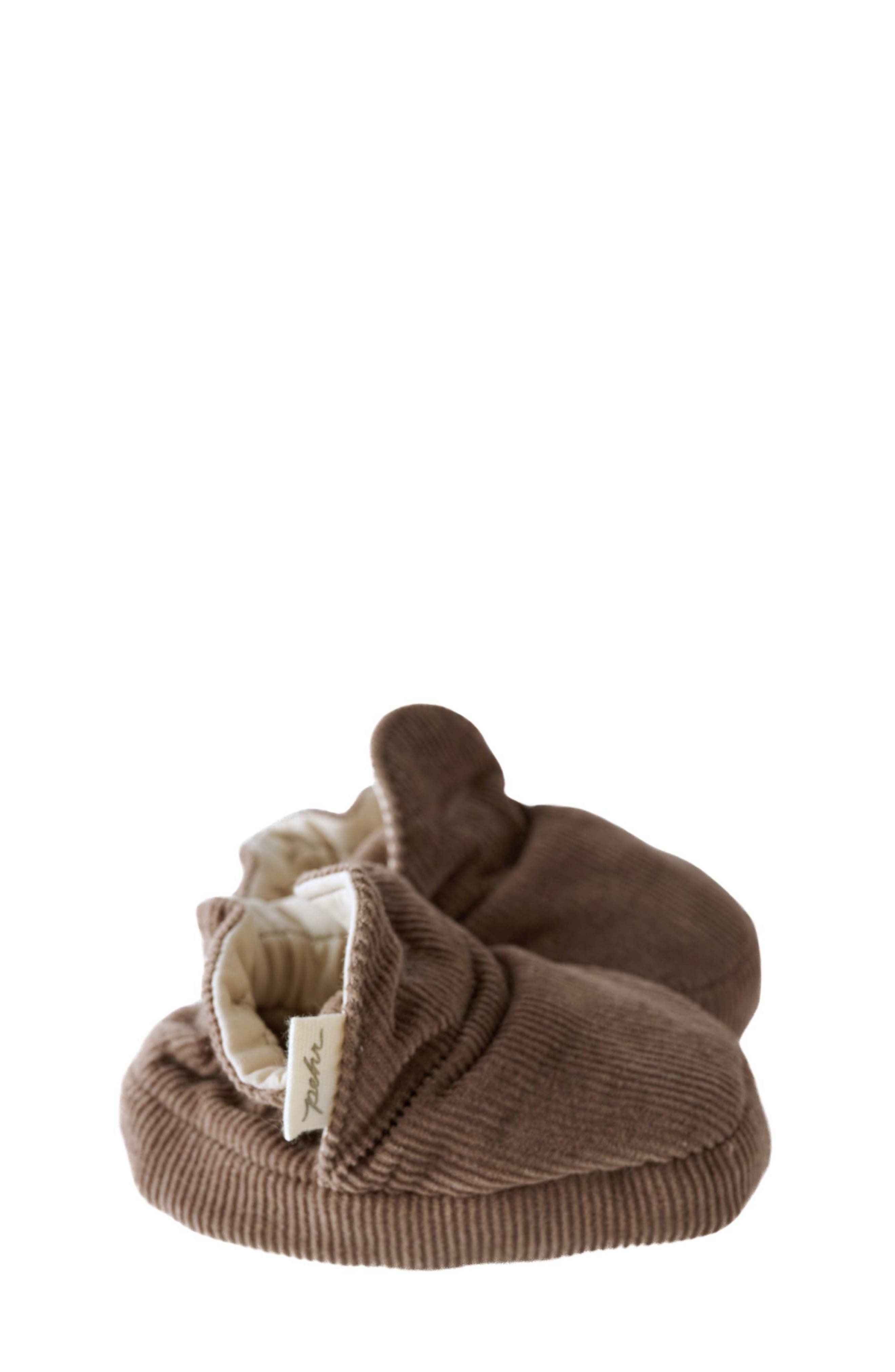 Pehr Organic Cotton Corduroy Bootie, Alternate, color, Portobello