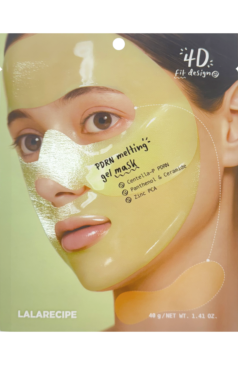 LALA Recipe PDRN Melting Gel Mask Set of 4, Alternate, color, Yellow