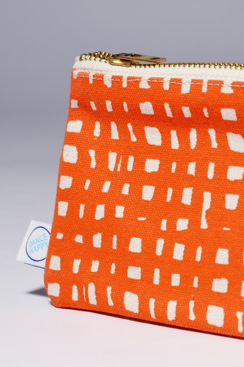 Dance Happy Ivy Pencil Case In Bright Orange