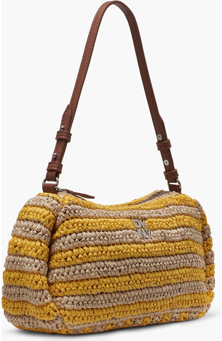 DKNY Remy Top-Zip Shoulder Bag, Alternate, color, Taxi Cab Yellow/Natu