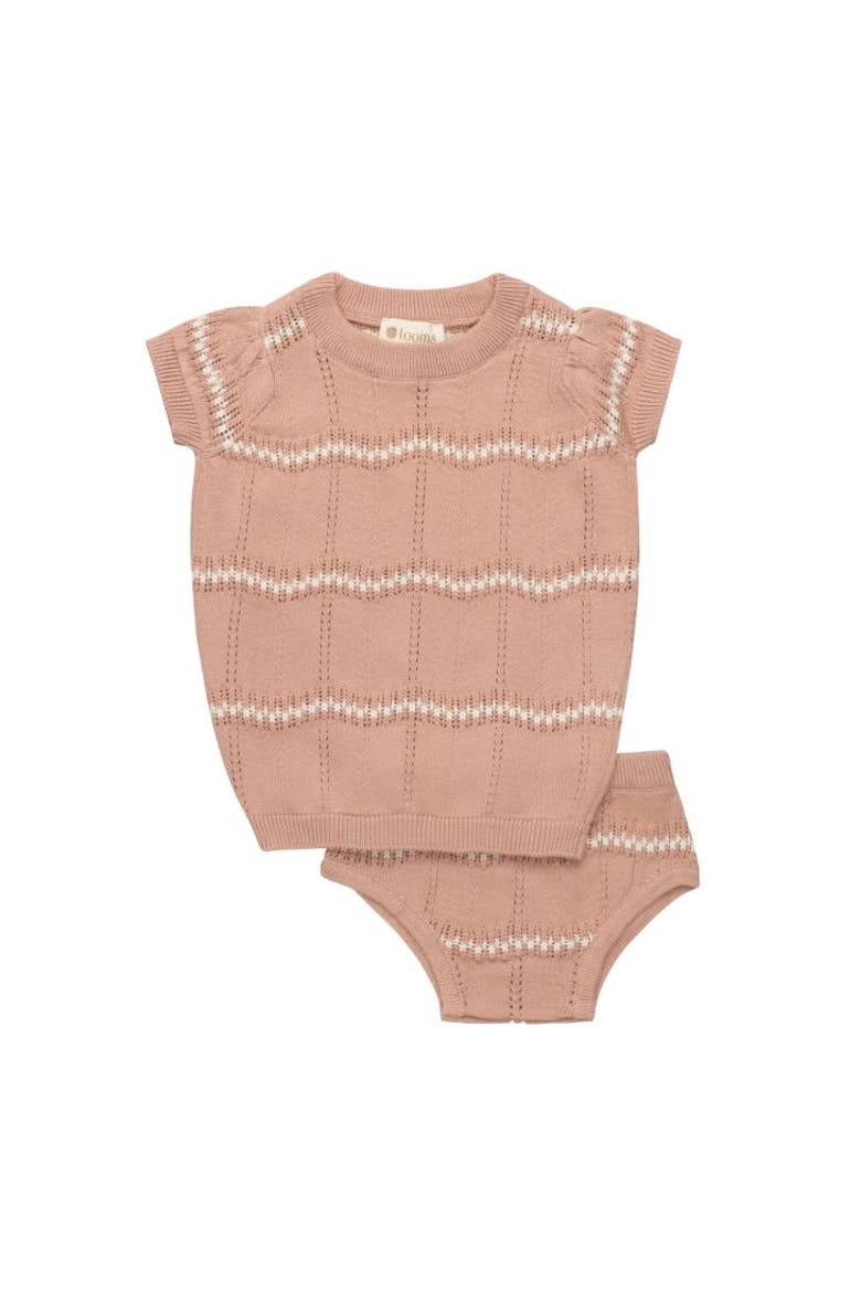 Looms Holland Collection - Girls Wave Knit 2 Piece Set, Main, color, Pink