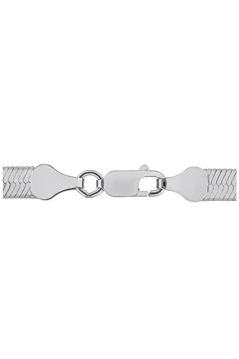 Herringbone Chain Necklace, 4.5mm, Alternate, color, SILVER
