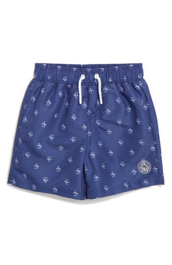 Original Penguin Kids' Swim Trunks In Navy