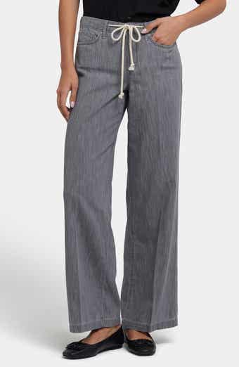 Teresa Drawstring Waist Wide Leg Jeans