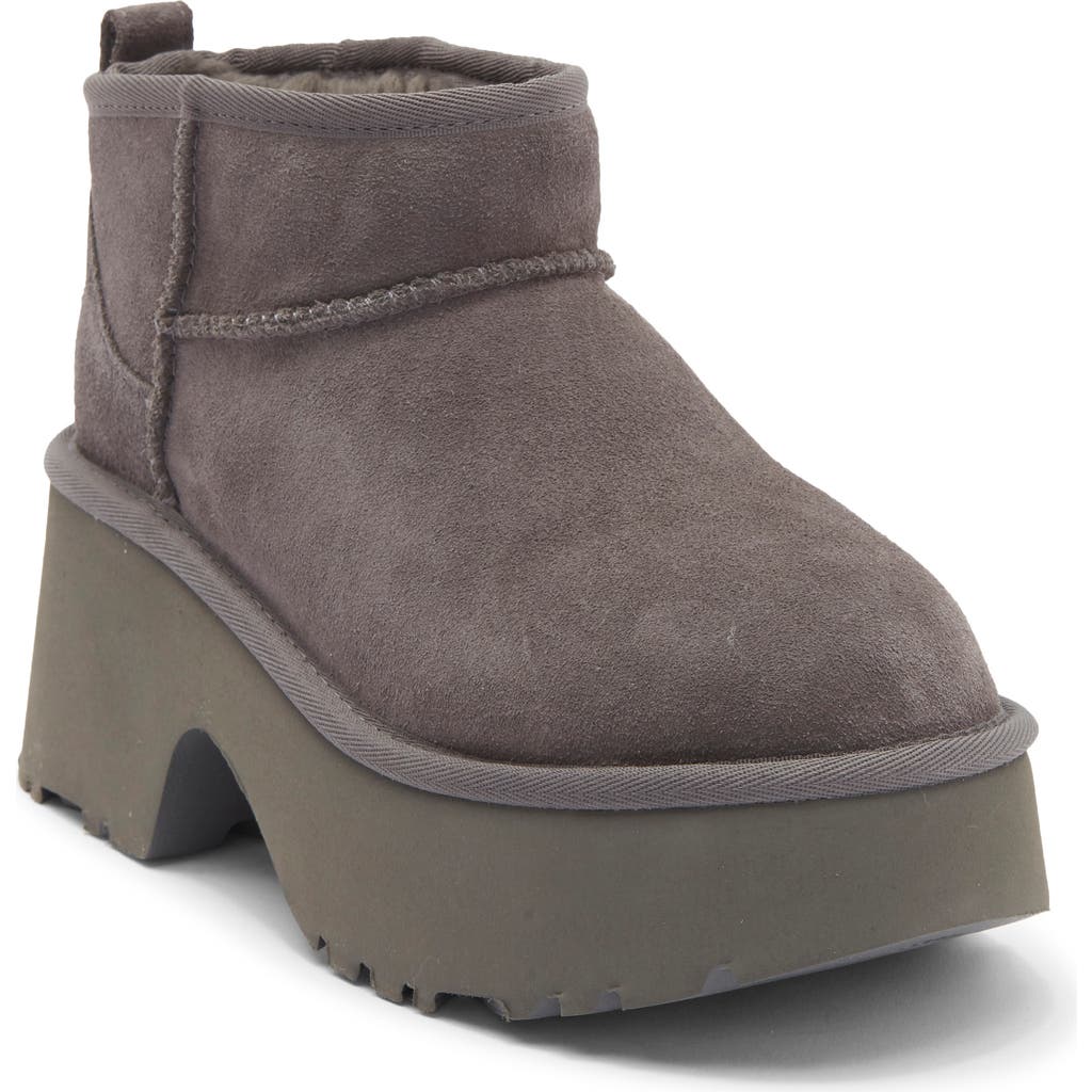 Ugg ® Classic Ultra Mini New Heights Platform Boot In Gray