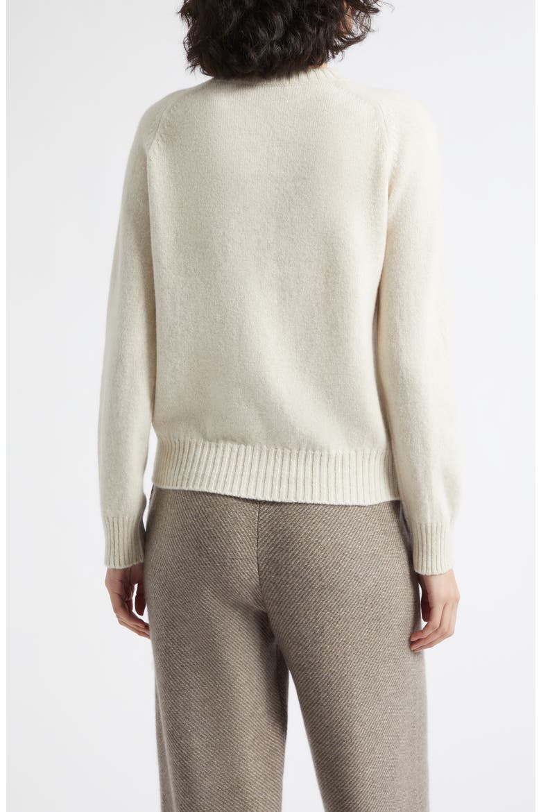 Blyth Lambswool Crewneck Cardigan, Alternate, color, CUILLIN SNOW