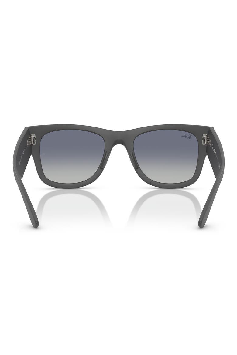 Mega Wayfarer Liteforce 52mm Gradient Square Sunglasses, Alternate, color, BLUE GREY