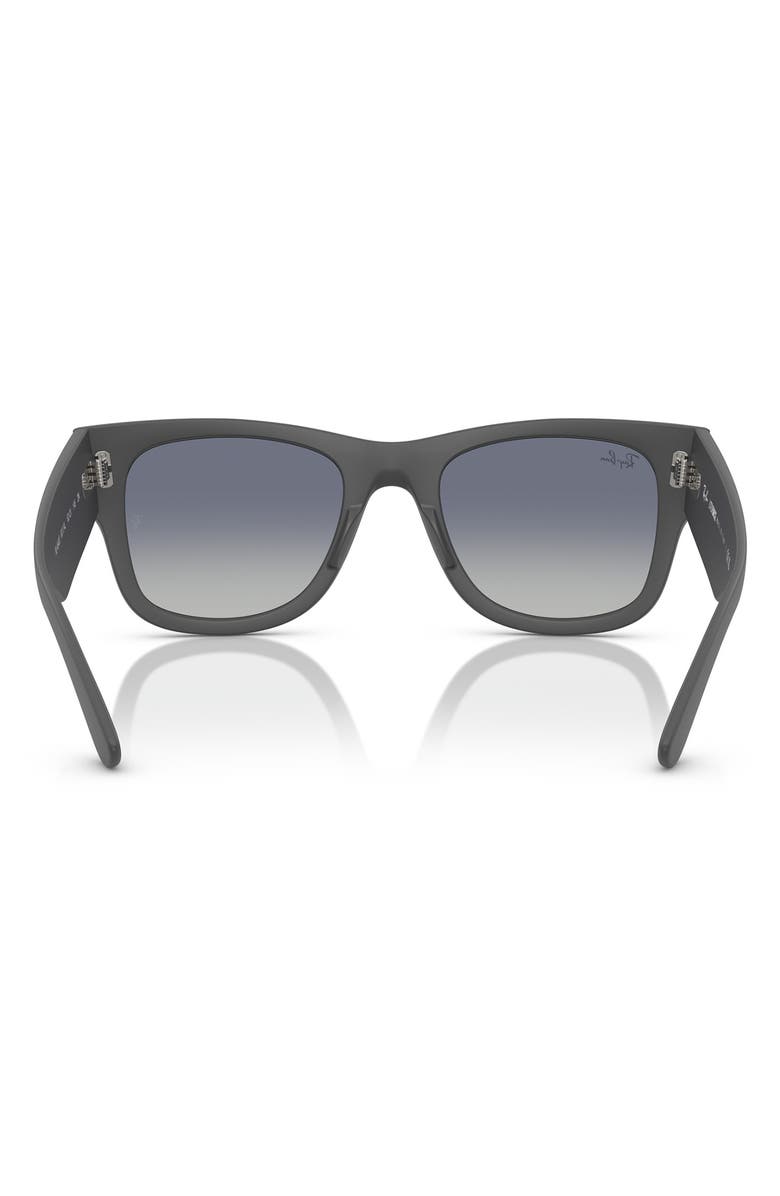 Ray-Ban Mega Wayfarer Liteforce 52mm Gradient Square Sunglasses, Alternate, color, Blue Grey