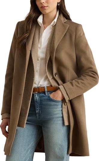 Longline Wool Blend Coat