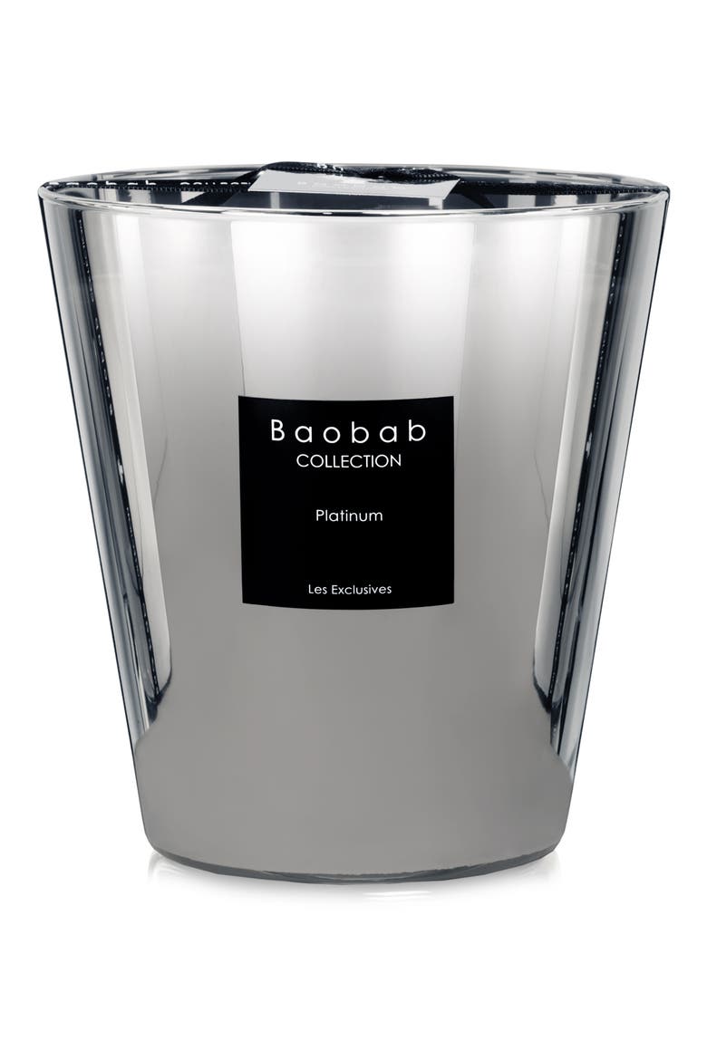 Les Exclusives Platinum Silver Candle, Main, color, SHINY SILVER