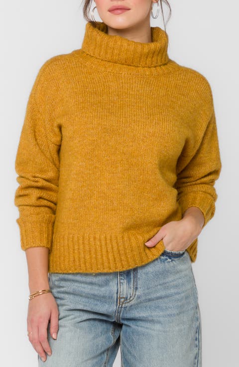 Tillie Drop Shoulder Turtleneck Sweater