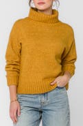 VELVET HEART Tillie Drop Shoulder Turtleneck Sweater