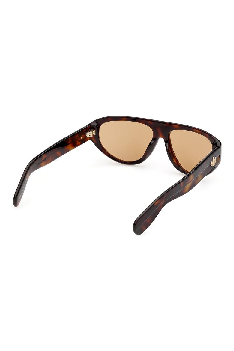57mm Mirrored Pilot Sunglasses, Alternate, color, BLONDE HAVANA/ BROWN