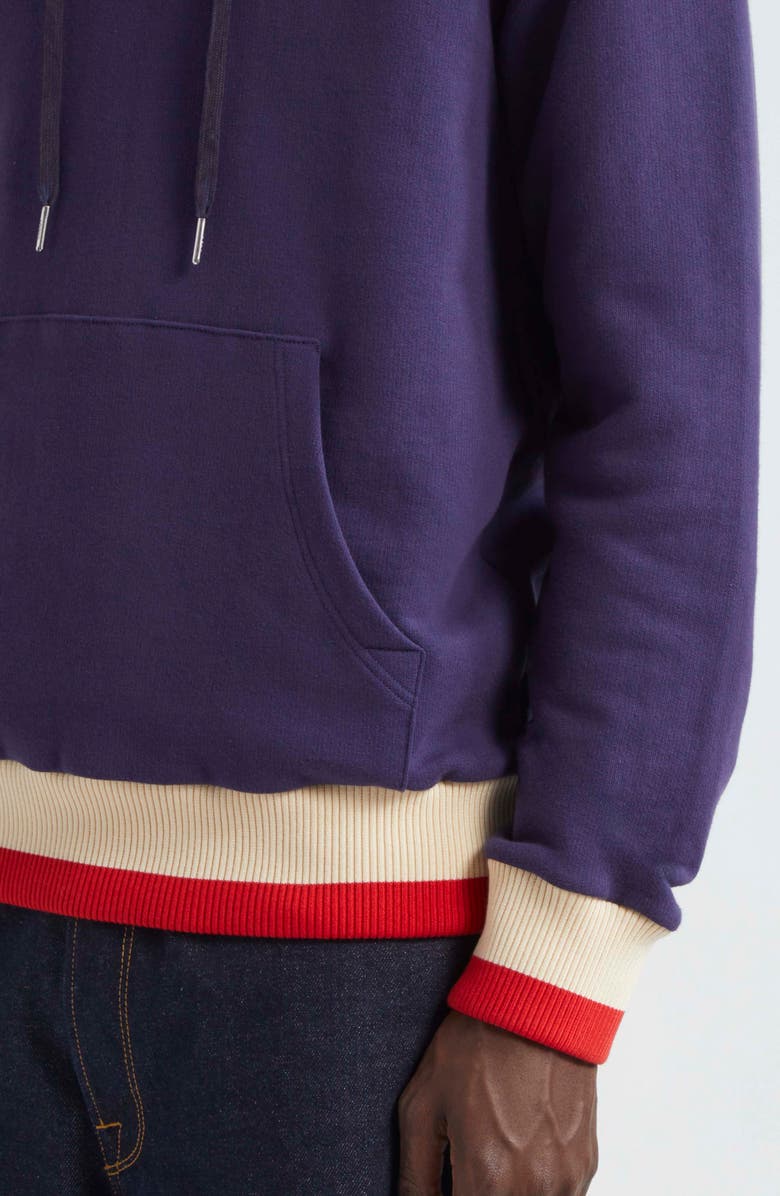 Golden Goose Journey Stripe Trim Graphic Hoodie, Alternate, color, 