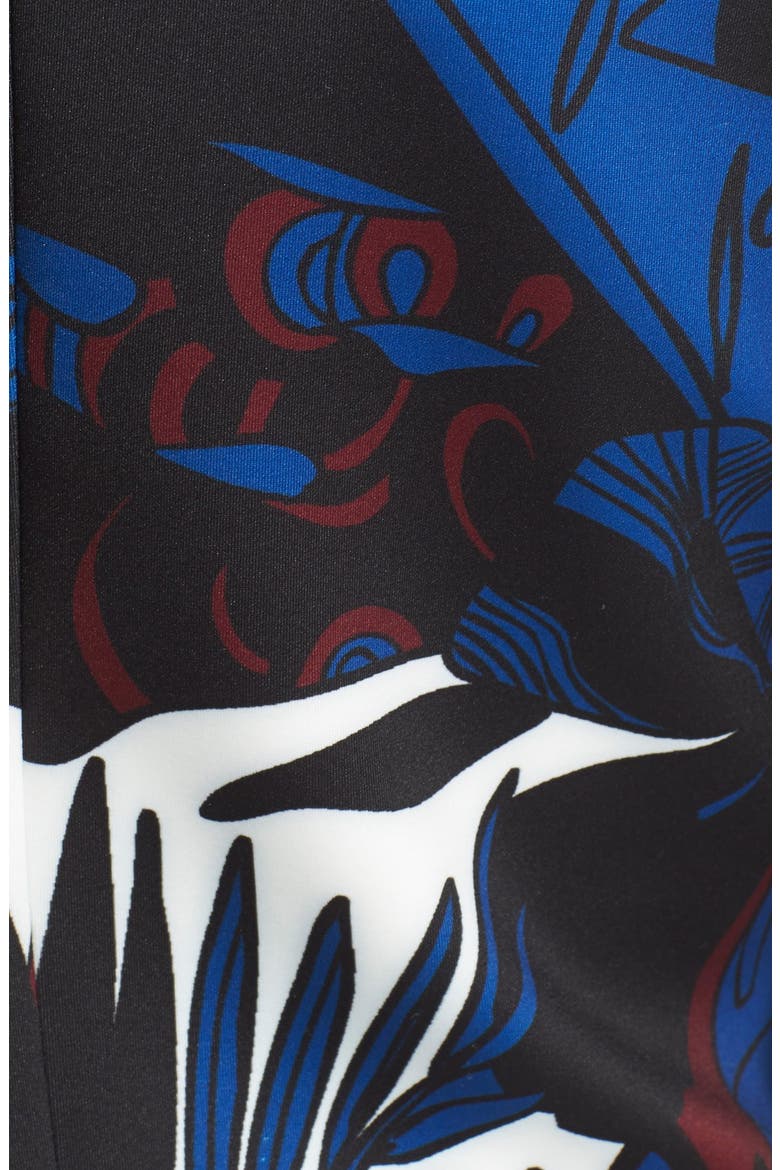 'Dawna' Botanical Print Crop Top, Alternate, color, WHITE