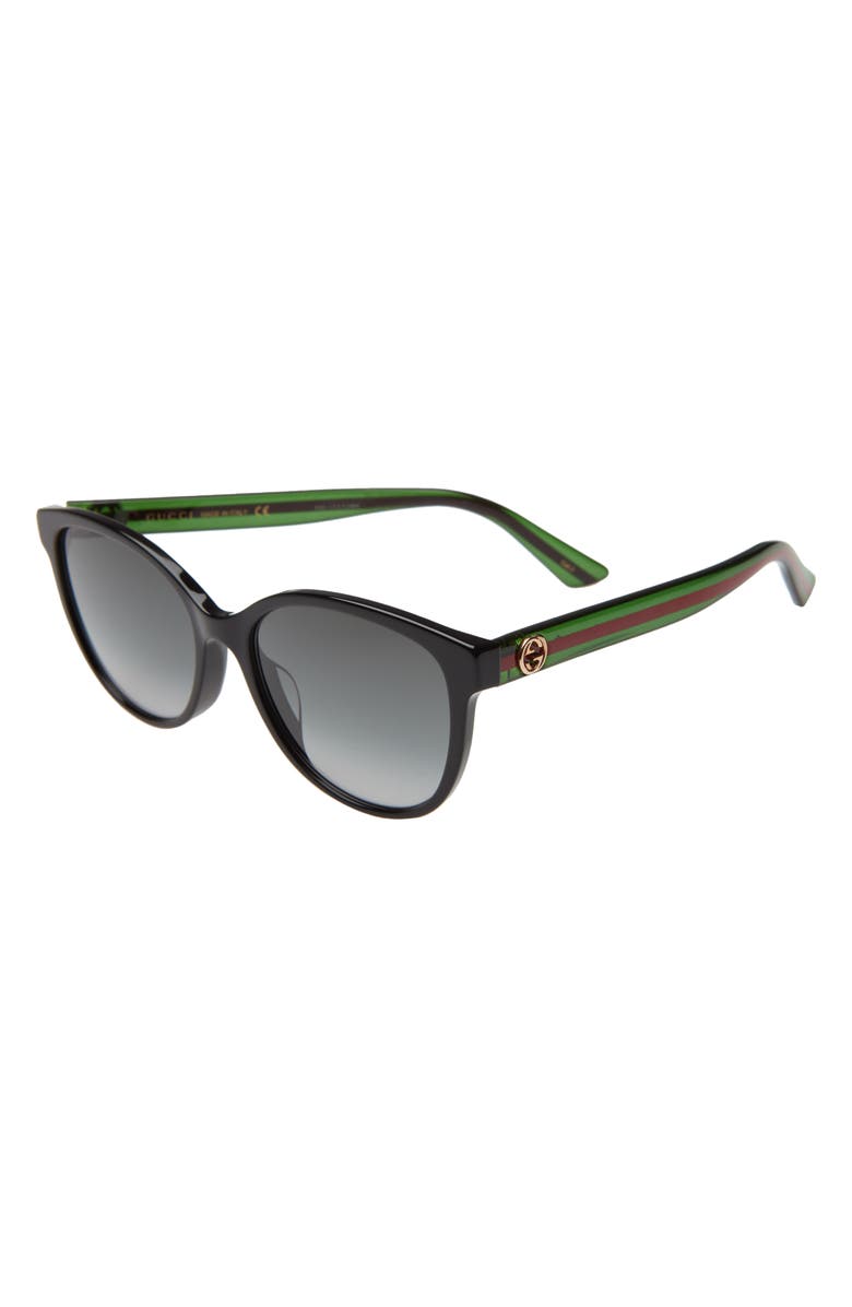 Gucci 55mm Gradient Cat Eye Sunglasses, Alternate, color, 