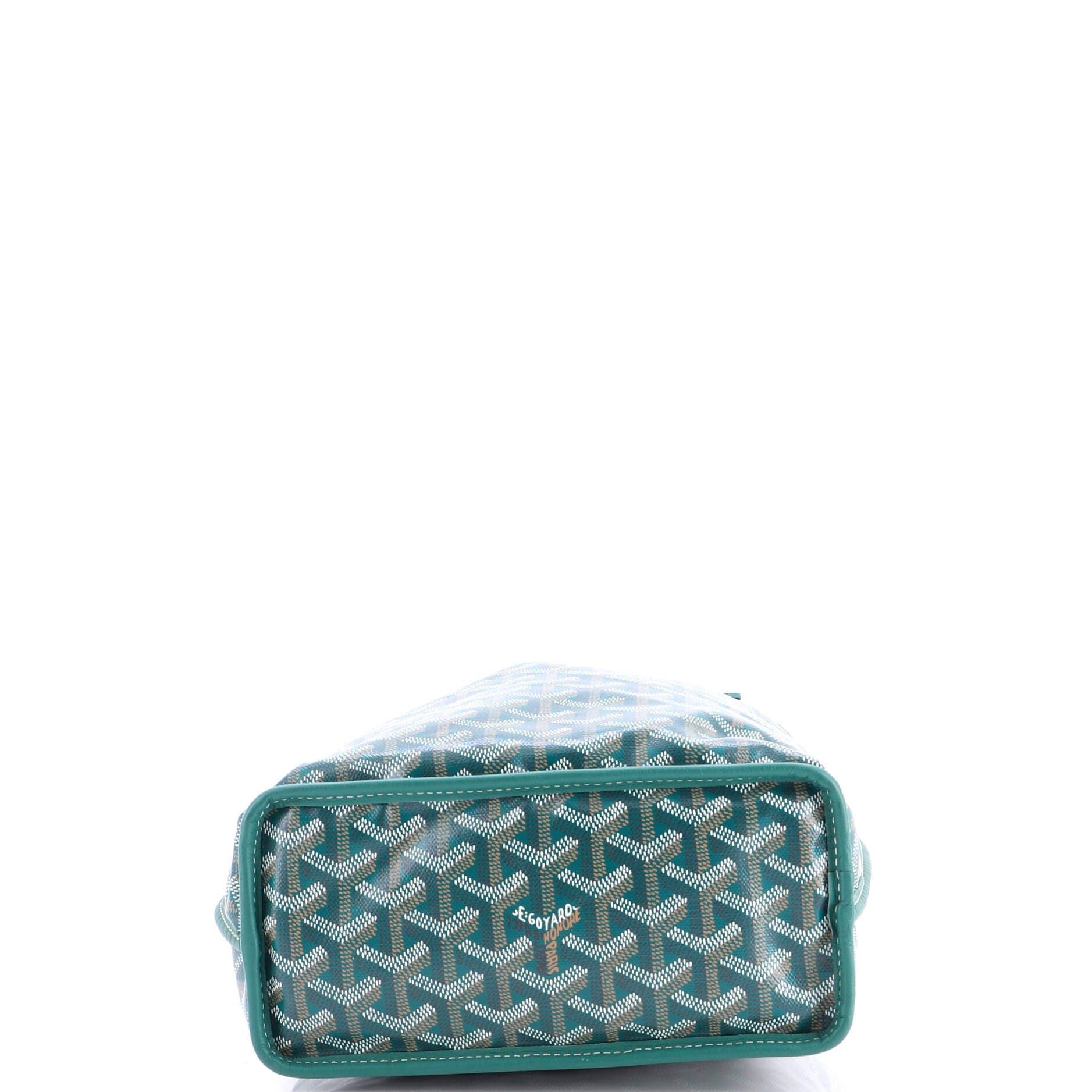 Pre-Owned Goyard Anjou Reversible Tote Coated Canvas Mini, Alternate, color, Green