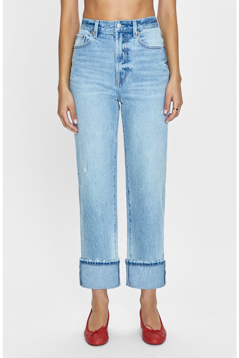 Cassie High Waist Crop Straight Leg Jeans, Main, color, PANORAMA VINTAGE