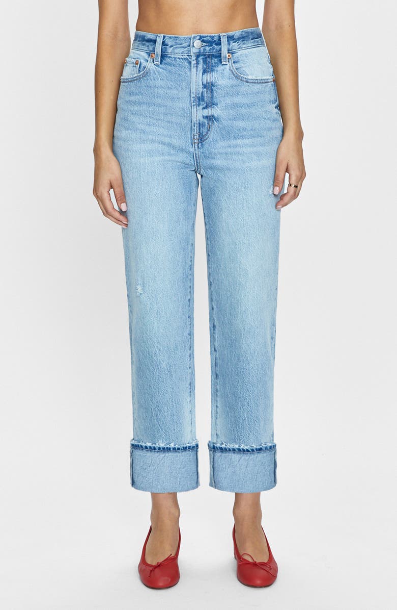 Pistola Cassie High Waist Crop Straight Leg Jeans, Main, color,