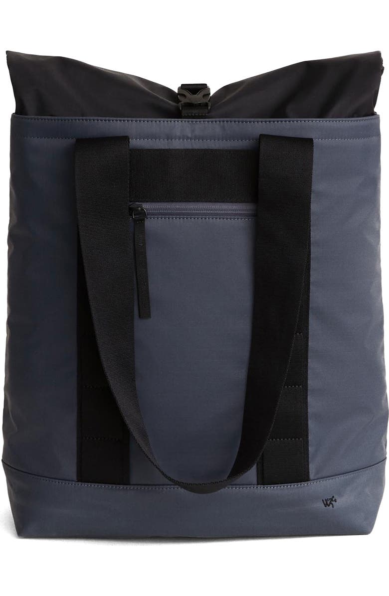 WANT Les Essentiels Havel Utility Tote Bag, Main, color, Bluestone Eco Nylon/ Black