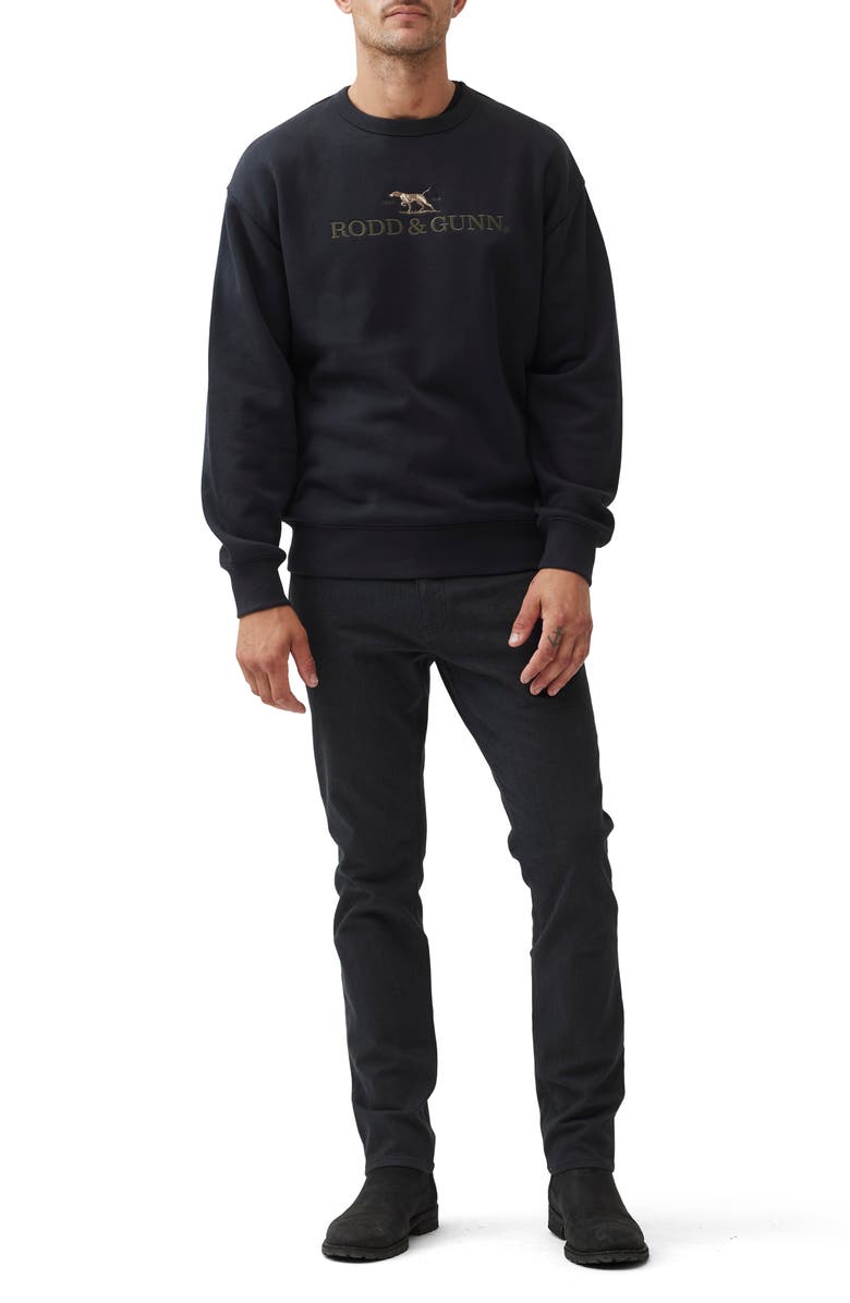 Rodd & Gunn Logo Embroidered Crewneck Sweatshirt, Alternate, color, 