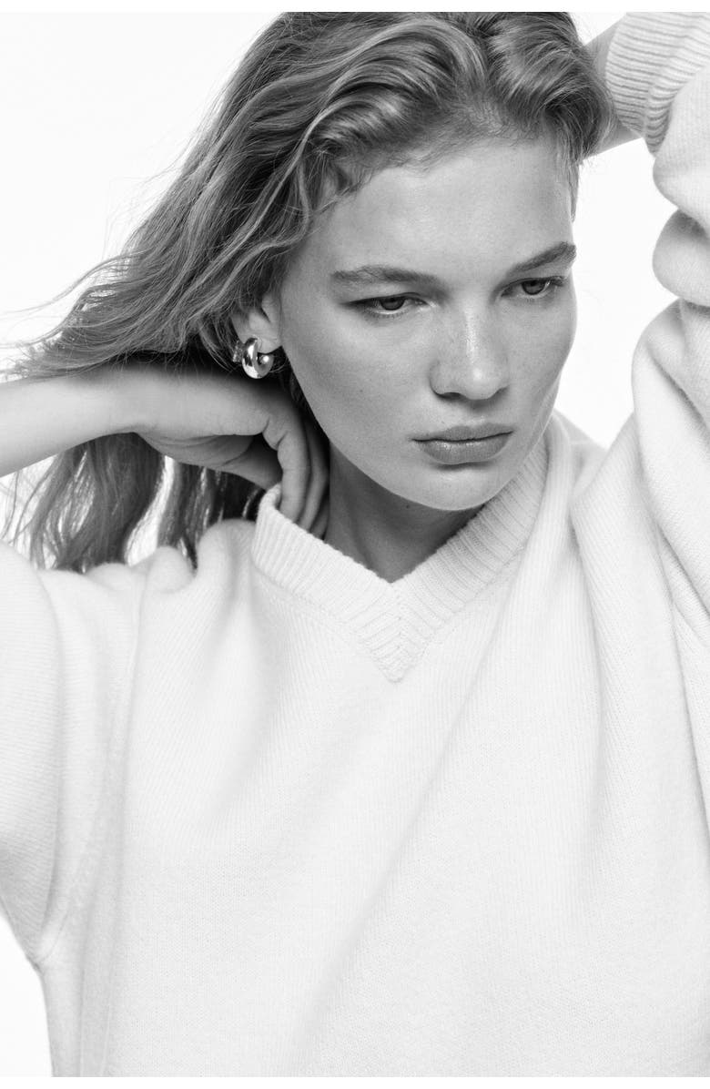 H&M Wool-blend Jumper, Alternate, color, Cream