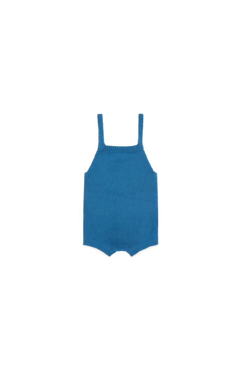 Vild House of Little Organic Cotton Nordic Knit Playsuit, Alternate, color, Fjord Blue