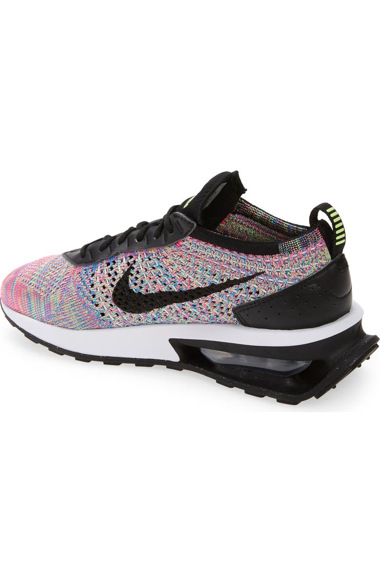 Nike Air Max Flyknit Racer Sneaker, Alternate, color, Green/ Black/ Pink/ Blue