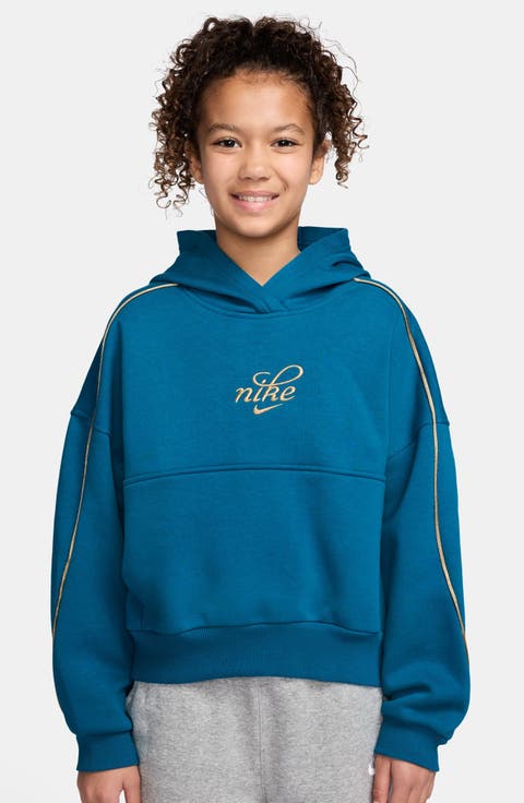 Kids' Relaxed Fit Cotton Blend Fleece Hoodie (Big Kid)
