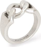 AllSaints Men's Curb Chain Ring