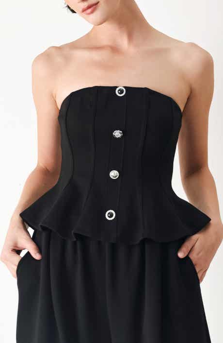Peplum Tube Top