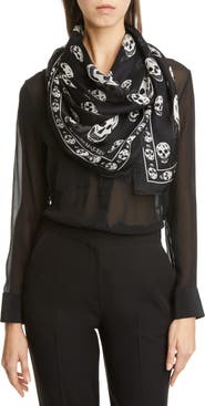 McQueen Alexander McQueen Skull Silk Scarf