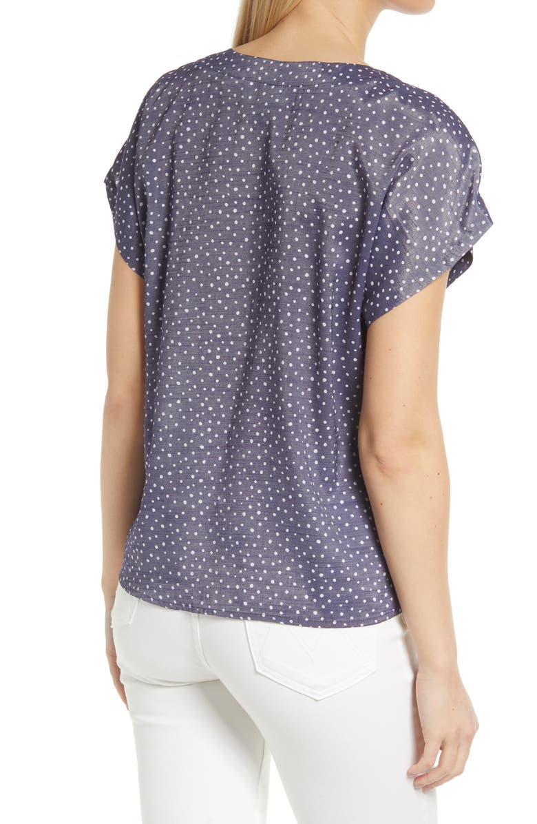 Bobeau Lucille Tie Front Button-Up Shirt, Alternate, color, 