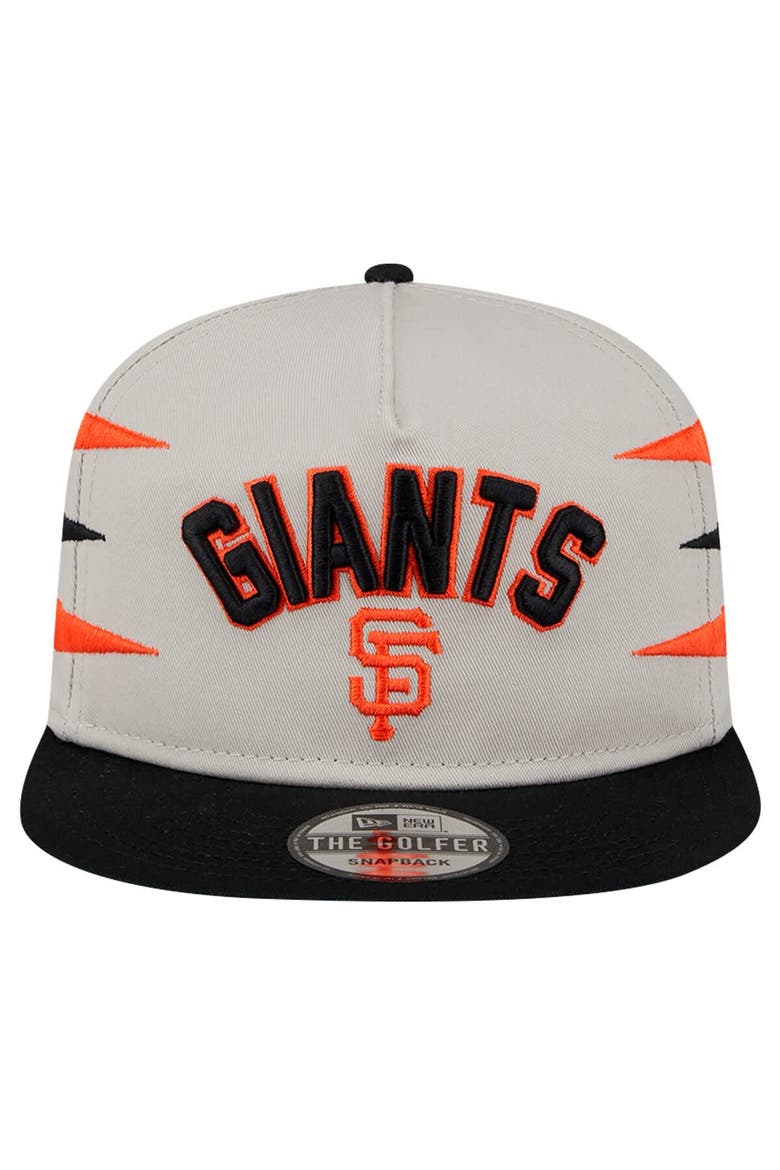 Men's New Era Cream San Francisco Giants Iron Golfer Snapback Hat, Alternate, color, Cream