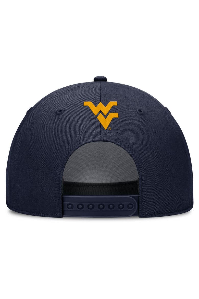 Men's Nike Navy West Virginia Mountaineers Rise Campus Adjustable Hat, Alternate, color, Navy