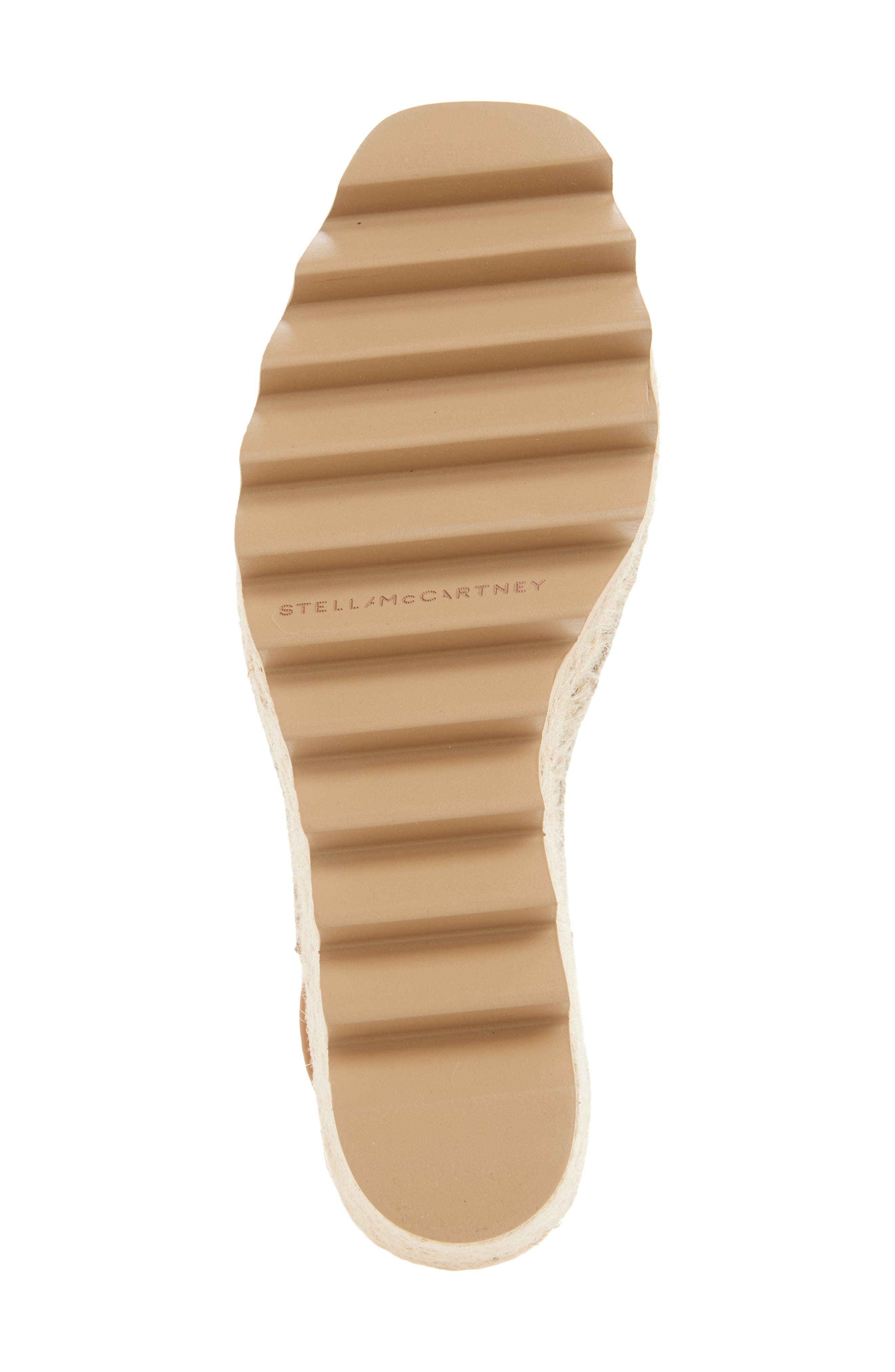 Stella McCartney Gaia Espadrille Wedge Slingback Pump, Alternate, color, Ecru