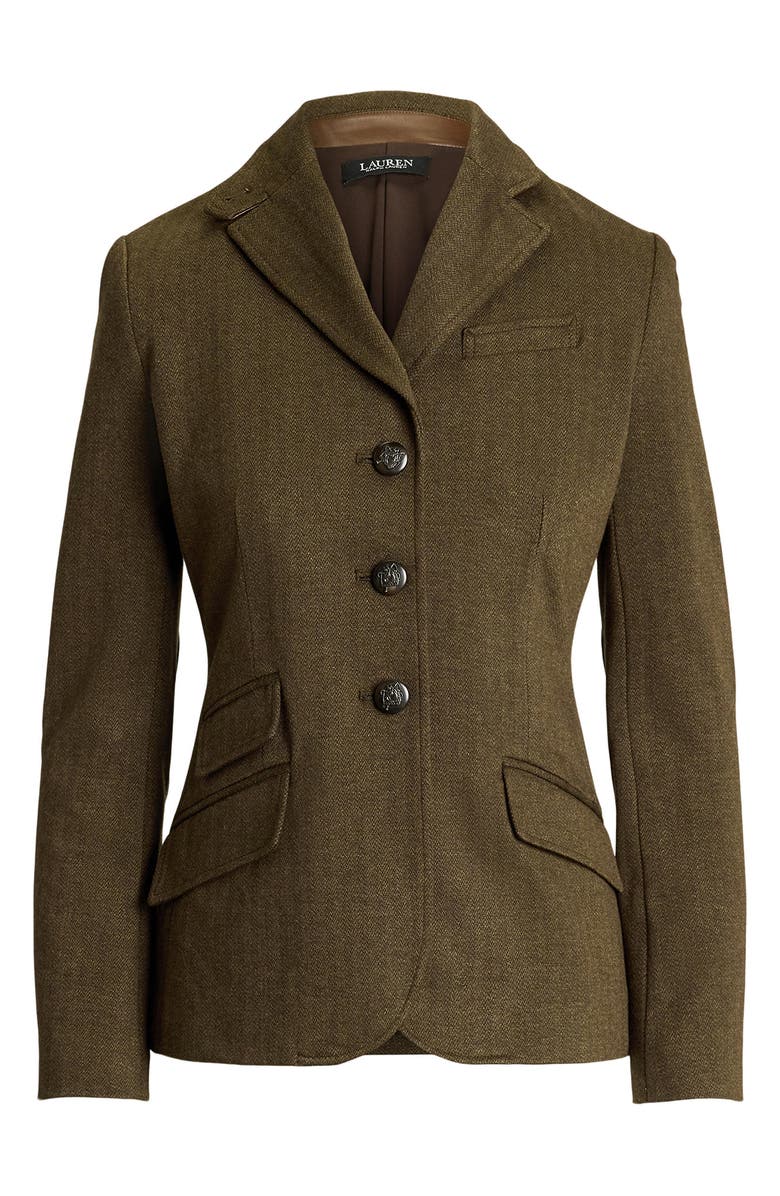 Lauren Ralph Lauren Herringbone Jacquard Blazer, Alternate, color,