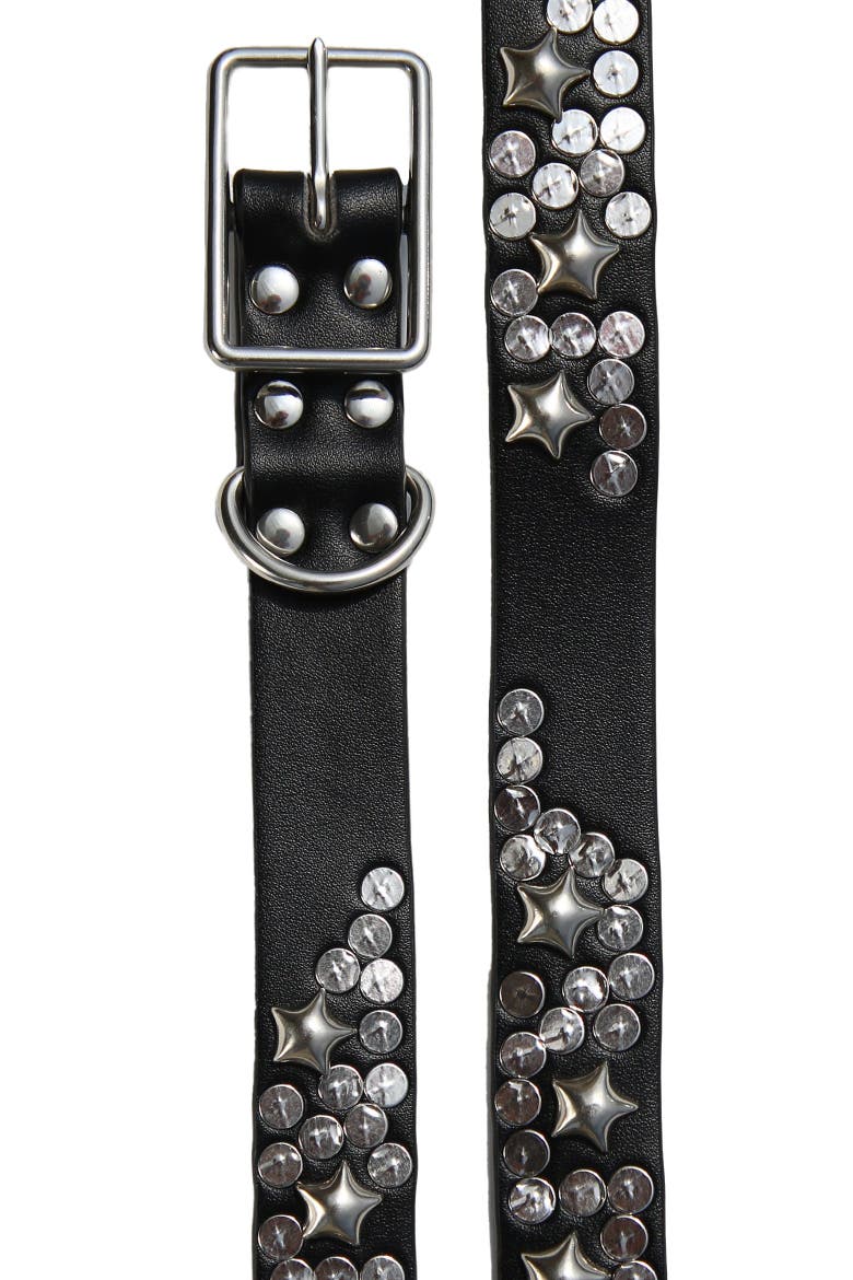 Black Star Dog Collar, Main, color, Black
