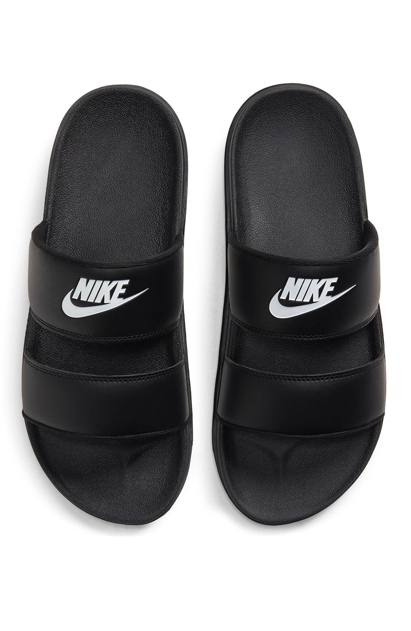 Nike Offcourt Duo Strap Slide Sandal, Main, color, 001 Black/White