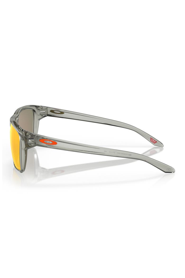 Sylas 57mm Prizm™ Rectangular Sunglasses, Alternate, color, GREY METAL