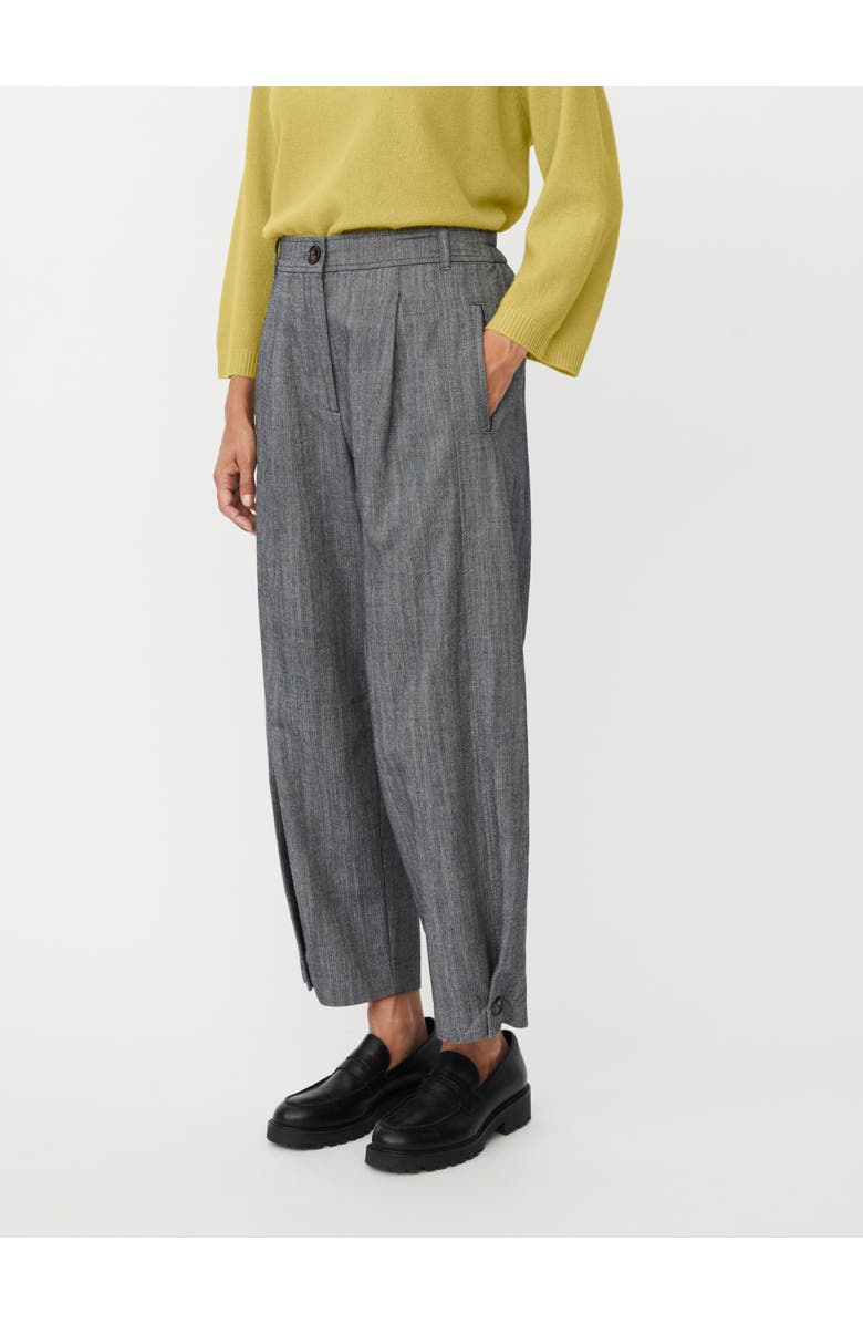 Masai Copenhagen Punna Cropped Button Fastening Pants, Main, color, Dark Denim