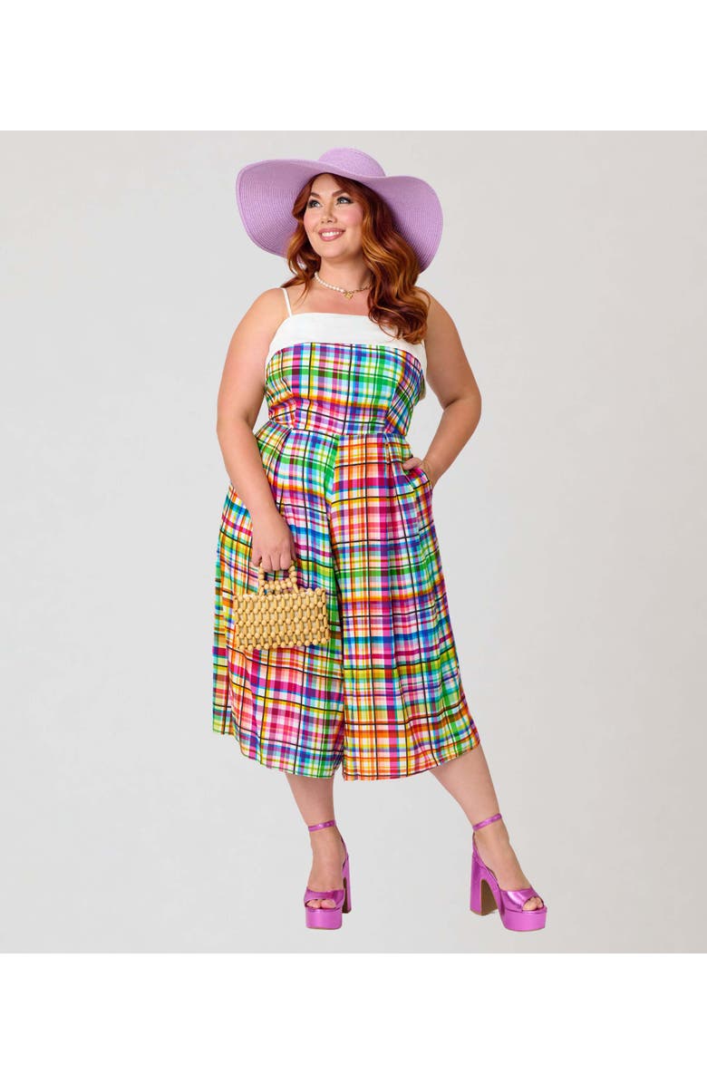 Unique Vintage Plus Size Wide Leg Nancy Romper, Alternate, color,