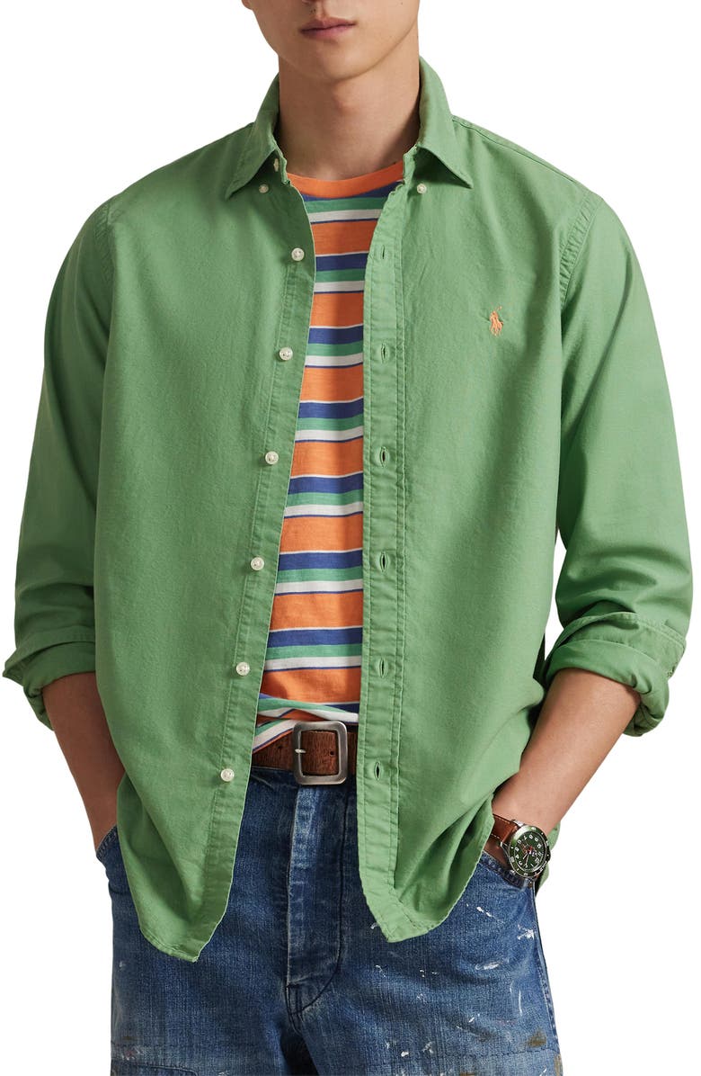 Polo Ralph Lauren Classic Oxford Button-Down Shirt, Main, color, 